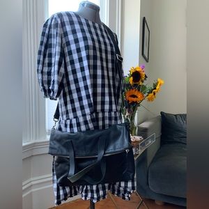 Coach Perforated Leather Foldover Laptop Bag